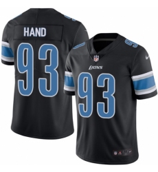Men's Nike Detroit Lions #93 Da'Shawn Hand Elite Black Rush Vapor Untouchable NFL Jersey