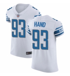 Men's Nike Detroit Lions #93 Da'Shawn Hand White Vapor Untouchable Elite Player NFL Jersey
