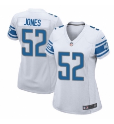 Women's Nike Detroit Lions #52 Christian Jones Game White NFL Jersey