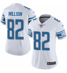 Women's Nike Detroit Lions #82 Luke Willson White Vapor Untouchable Elite Player NFL Jersey
