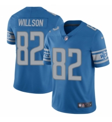 Youth Nike Detroit Lions #82 Luke Willson Blue Team Color Vapor Untouchable Limited Player NFL Jersey