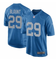 Men's Nike Detroit Lions #29 LeGarrette Blount Game Blue Alternate NFL Jersey