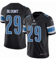 Men's Nike Detroit Lions #29 LeGarrette Blount Limited Black Rush Vapor Untouchable NFL Jersey