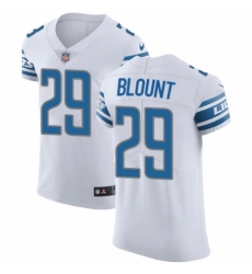 Men's Nike Detroit Lions #29 LeGarrette Blount White Vapor Untouchable Elite Player NFL Jersey
