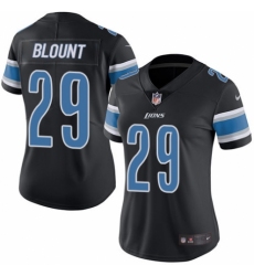 Women's Nike Detroit Lions #29 LeGarrette Blount Limited Black Rush Vapor Untouchable NFL Jersey