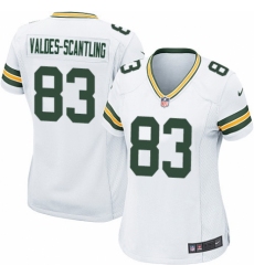 Women's Nike Green Bay Packers #83 Marquez Valdes-Scantling Game White NFL Jersey