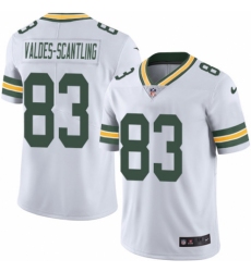 Youth Nike Green Bay Packers #83 Marquez Valdes-Scantling White Vapor Untouchable Limited Player NFL Jersey