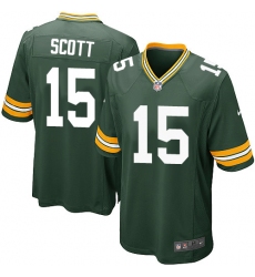Men's Nike Green Bay Packers #15 JK Scott Game Green Team Color NFL Jersey