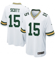 Men's Nike Green Bay Packers #15 JK Scott Game White NFL Jersey