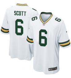 Men's Nike Green Bay Packers #6 JK Scott Game White NFL Jersey