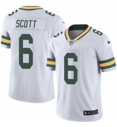 Men's Nike Green Bay Packers #6 JK Scott White Vapor Untouchable Limited Player NFL Jersey