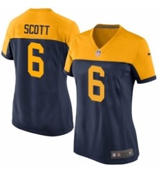 Women's Nike Green Bay Packers #6 JK Scott Limited Navy Blue Alternate NFL Jersey