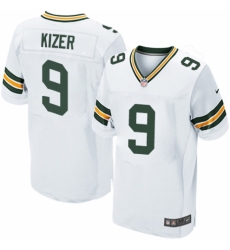 Men's Nike Green Bay Packers #9 DeShone Kizer Elite White NFL Jersey
