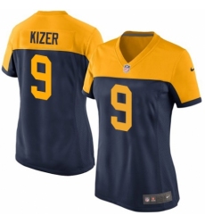 Women's Nike Green Bay Packers #9 DeShone Kizer Limited Navy Blue Alternate NFL Jersey