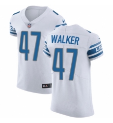 Men's Nike Detroit Lions #47 Tracy Walker White Vapor Untouchable Elite Player NFL Jersey