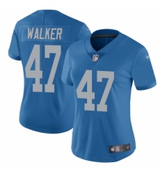 Women's Nike Detroit Lions #47 Tracy Walker Blue Alternate Vapor Untouchable Elite Player NFL Jersey