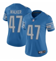 Women's Nike Detroit Lions #47 Tracy Walker Blue Team Color Vapor Untouchable Elite Player NFL Jersey