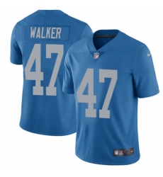 Youth Nike Detroit Lions #47 Tracy Walker Blue Alternate Vapor Untouchable Elite Player NFL Jersey