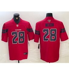 Men's Houston Texans #28 Joe Mixon Red Vapor Untouchable Stitched Football Jersey