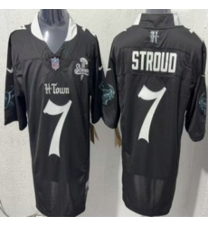 Men's Houston Texans #7 CJ Stroud Limited Black Screwstan FUSE Vapor Jersey