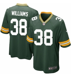 Men's Nike Green Bay Packers #38 Tramon Williams Game Green Team Color NFL Jersey