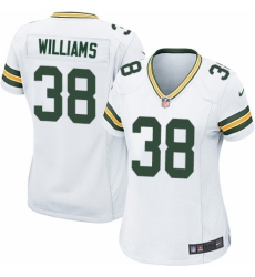 Women's Nike Green Bay Packers #38 Tramon Williams Game White NFL Jersey