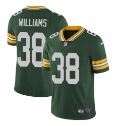 Youth Nike Green Bay Packers #38 Tramon Williams Green Team Color Vapor Untouchable Limited Player NFL Jersey