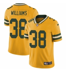 Youth Nike Green Bay Packers #38 Tramon Williams Limited Gold Rush Vapor Untouchable NFL Jersey