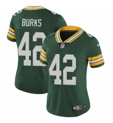 Women's Nike Green Bay Packers #42 Oren Burks Green Team Color Vapor Untouchable Limited Player NFL Jersey