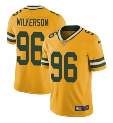 Men's Nike Green Bay Packers #96 Muhammad Wilkerson Elite Gold Rush Vapor Untouchable NFL Jersey