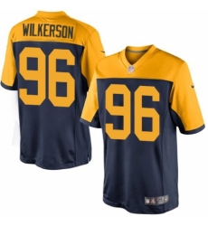 Youth Nike Green Bay Packers #96 Muhammad Wilkerson Limited Navy Blue Alternate NFL Jersey