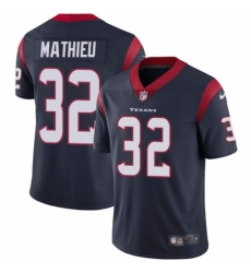 Men's Nike Houston Texans #32 Tyrann Mathieu Navy Blue Team Color Vapor Untouchable Limited Player NFL Jersey