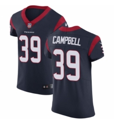 Men's Nike Houston Texans #39 Ibraheim Campbell Navy Blue Team Color Vapor Untouchable Elite Player NFL Jersey