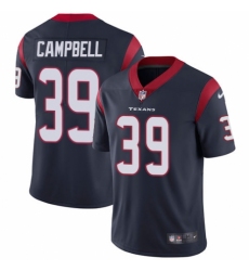Youth Nike Houston Texans #39 Ibraheim Campbell Navy Blue Team Color Vapor Untouchable Elite Player NFL Jersey