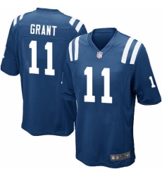 Men's Nike Indianapolis Colts #11 Ryan Grant Game Royal Blue Team Color NFL Jersey