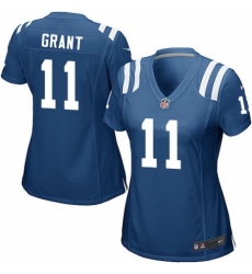 Women's Nike Indianapolis Colts #11 Ryan Grant Game Royal Blue Team Color NFL Jersey
