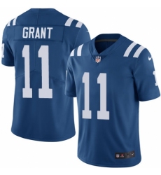 Youth Nike Indianapolis Colts #11 Ryan Grant Royal Blue Team Color Vapor Untouchable Elite Player NFL Jersey