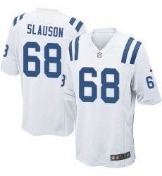 Men's Nike Indianapolis Colts #68 Matt Slauson Game White NFL Jersey