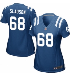 Youth Nike Indianapolis Colts #68 Matt Slauson Royal Blue Team Color Vapor Untouchable Elite Player NFL Jersey