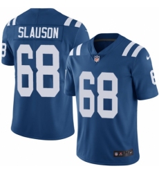 Youth Nike Indianapolis Colts #68 Matt Slauson White Vapor Untouchable Limited Player NFL Jersey