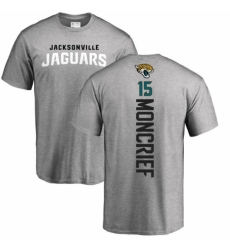 NFL Nike Jacksonville Jaguars #15 Donte Moncrief Ash Backer T-Shirt
