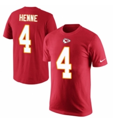 NFL Men's Nike Kansas City Chiefs #4 Chad Henne Red Rush Pride Name & Number T-Shirt