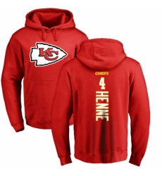 NFL Nike Kansas City Chiefs #4 Chad Henne Red Backer Pullover Hoodie
