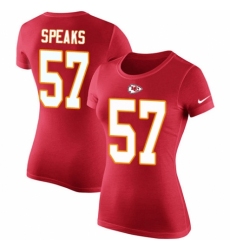 NFL Women's Nike Kansas City Chiefs #57 Breeland Speaks Red Rush Pride Name & Number T-Shirt