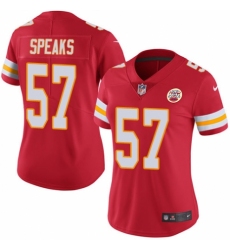Women's Nike Kansas City Chiefs #57 Breeland Speaks Red Team Color Vapor Untouchable Limited Player NFL Jersey
