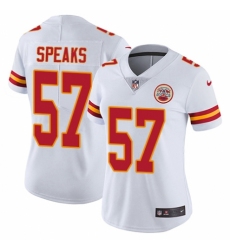 Women's Nike Kansas City Chiefs #57 Breeland Speaks White Vapor Untouchable Limited Player NFL Jersey