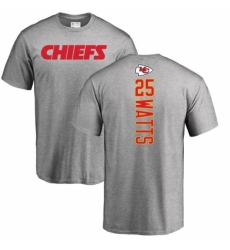 NFL Nike Kansas City Chiefs #25 Armani Watts Ash Backer T-Shirt