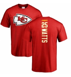 NFL Nike Kansas City Chiefs #25 Armani Watts Red Backer T-Shirt