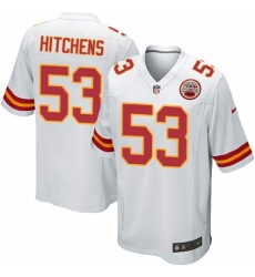 Men's Nike Kansas City Chiefs #53 Anthony Hitchens Game White NFL Jersey