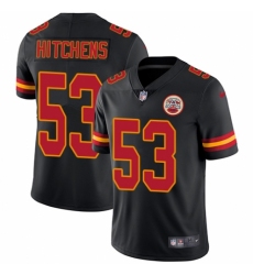 Youth Nike Kansas City Chiefs #53 Anthony Hitchens Limited Black Rush Vapor Untouchable NFL Jersey